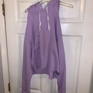 VS Pink Cold-Shoulder Hoodie